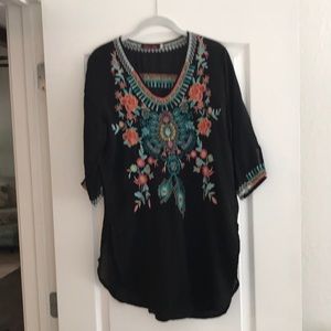 Johnny Was tunic top  . Like new